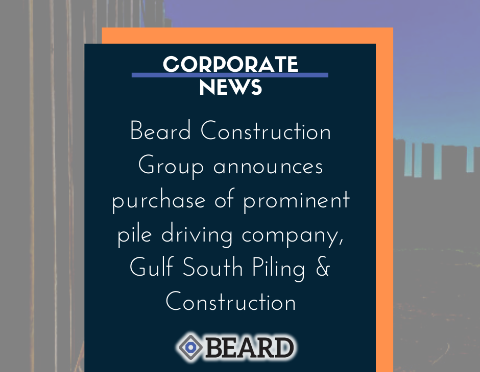 beard construction group, gulf south piling
